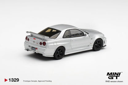 [Pre-Order] Mini GT Nissan NISMO R34 GT-R Z-Tune Silver MGT01329 1/64 Diecast