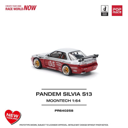 Pop Race Nissan Pandem S13 Moontech PR640258 1/64 Diecast