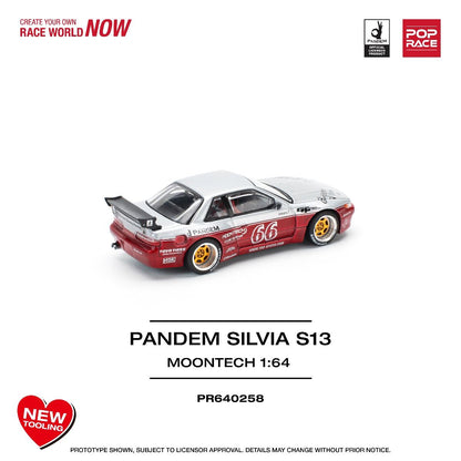 Pop Race Nissan Pandem S13 Moontech PR640258 1/64 Diecast