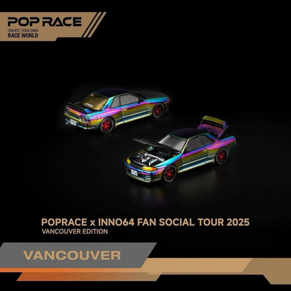 Pop Race 2-Piece Set Nissan GT-R R32 & R33 Vancouver Edition 1/64 Diecast