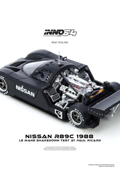 Inno64 Nissan R89C 1988 Le Mans ShakeDown Test at Paul Ricard 1/64 Diecast
