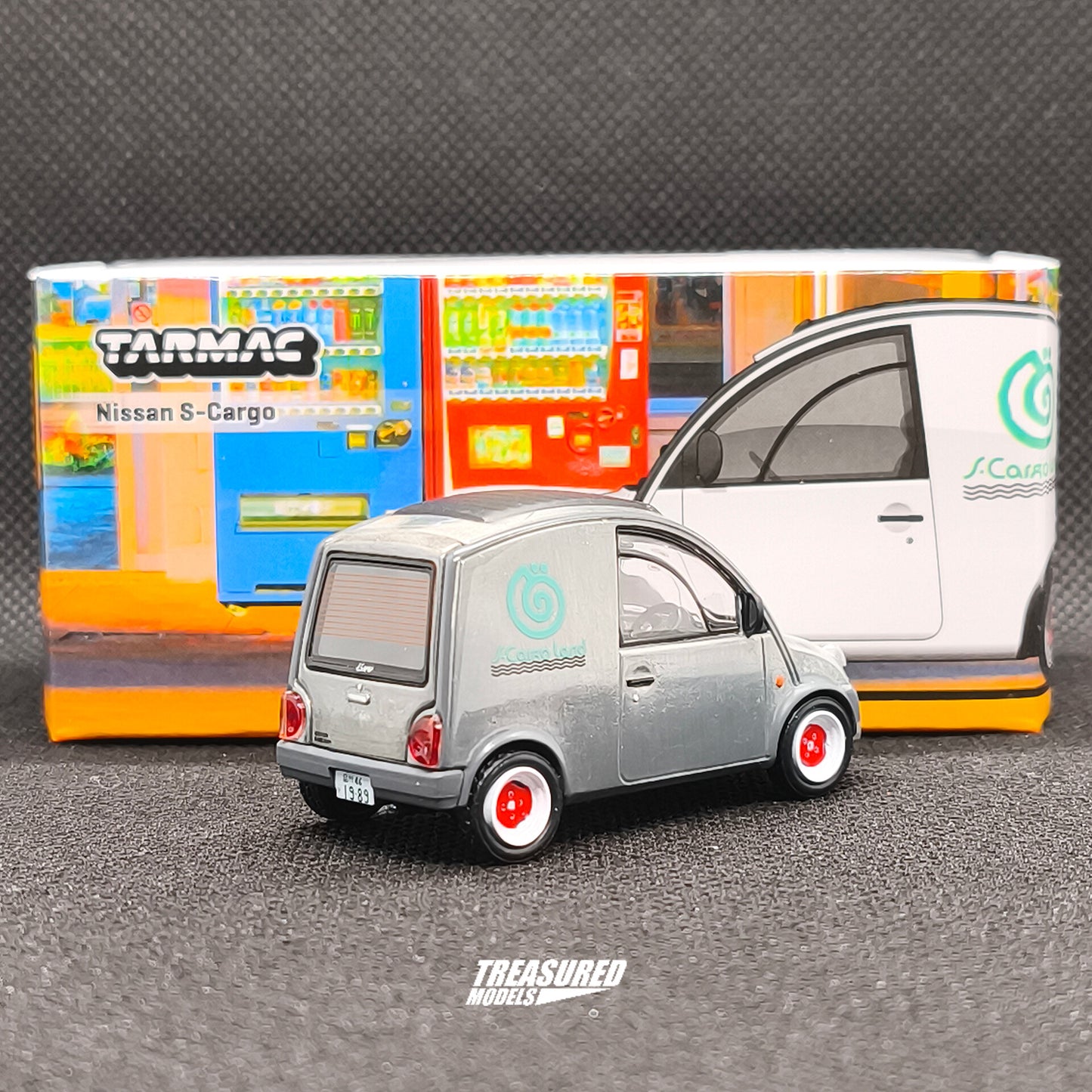 CHASE! Tarmac Works Nissan S-Cargo White Chase T64G-073-WH 1/64 Diecast