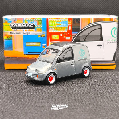 CHASE! Tarmac Works Nissan S-Cargo White Chase T64G-073-WH 1/64 Diecast