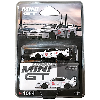 Mini GT Nissan S15 Silvia LB-Super Silhouette ATHLETE Blister Packaging MGT01054 1/64 Diecast
