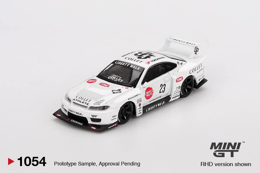 Mini GT Nissan S15 Silvia LB-Super Silhouette ATHLETE Blister Packaging MGT01054 1/64 Diecast