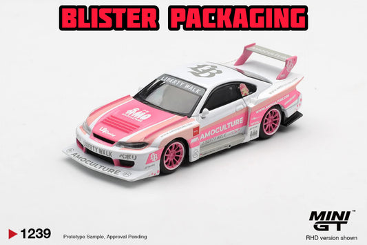 [Pre-Order] Mini GT Nissan SILVIA (S15) LB-Super Silhouette AMOCULTURE Blister Packaging MGT01239BL 1/64 Diecast