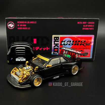 Kaido House Nissan Silvia S13-R Kaido Works BLKLTD MDX 2026 KHMG233 1/64 Diecast
