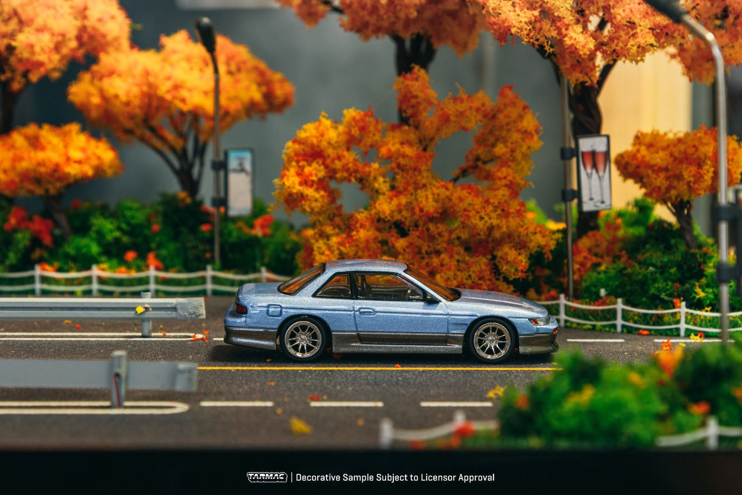 Tarmac Works Nissan Silvia S13 Vertex Blue Gray T64G-025-PU 1/64 Diecast