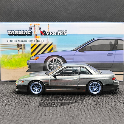 Chase] Tarmac Works Nissan Silvia S13 Vertex Blue Gray T64G-025-PU
