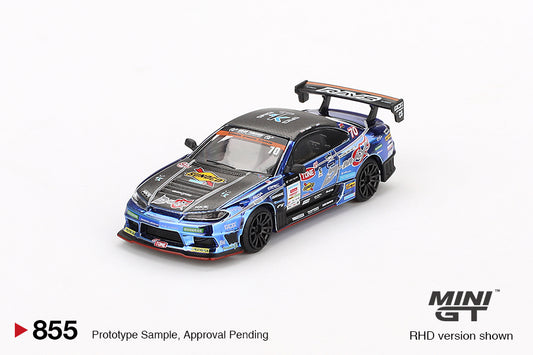 Mini GT Nissan Silvia S15 D-Max 70 D-Max Racing 2023 D1 Grand Prix MGT00855 1/64 Die Cast