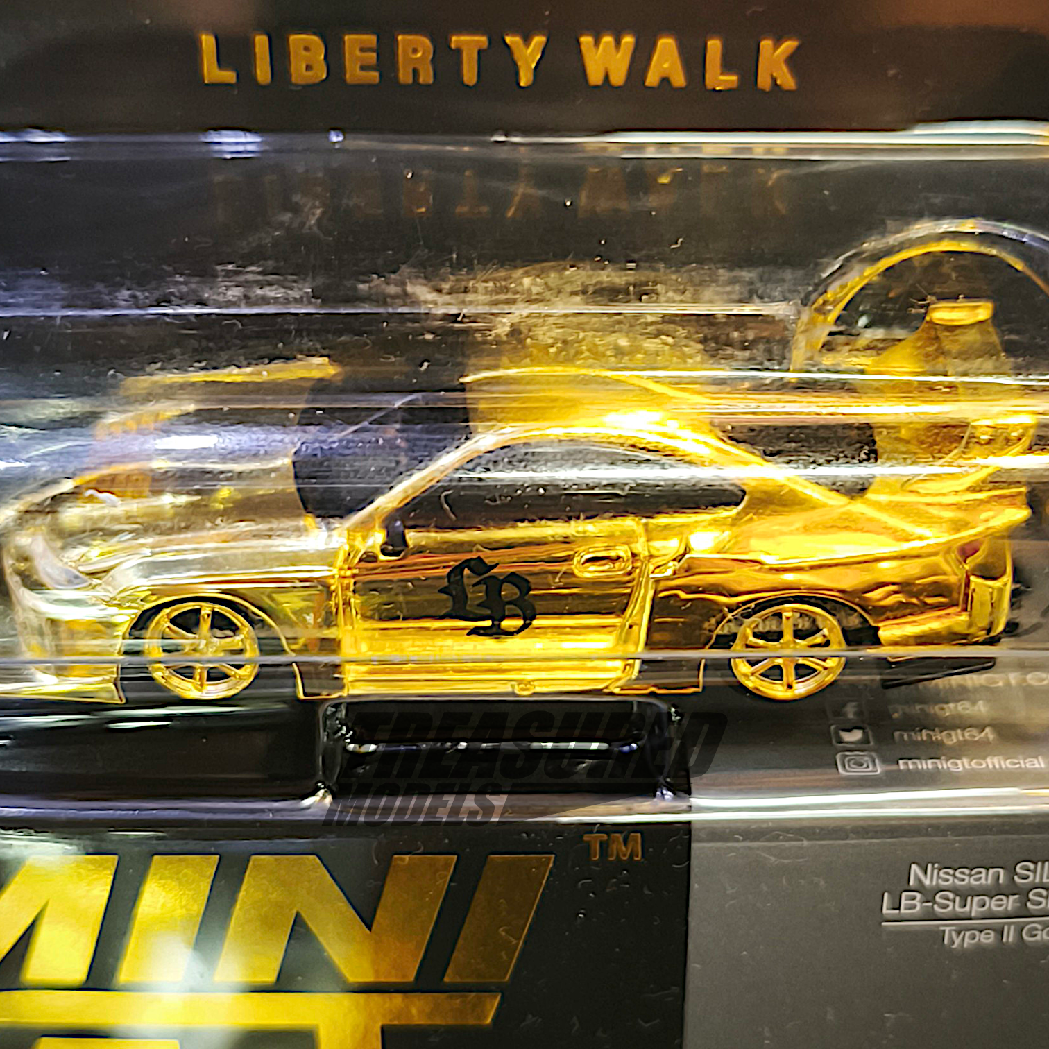 Mini GT Nissan Silvia S15 LB-Super Silhouette Type II Gold
