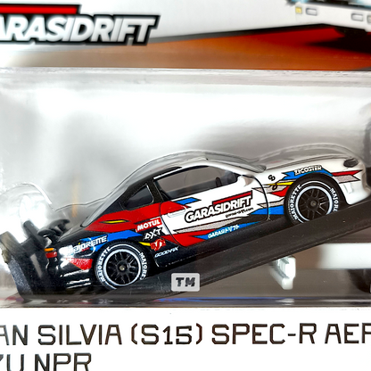 Majorette Nissan Silvia S15 Spec-R Aero + Isuzu NPR GarasiDrift Indonesia Exclusive 1/64 Diecast
