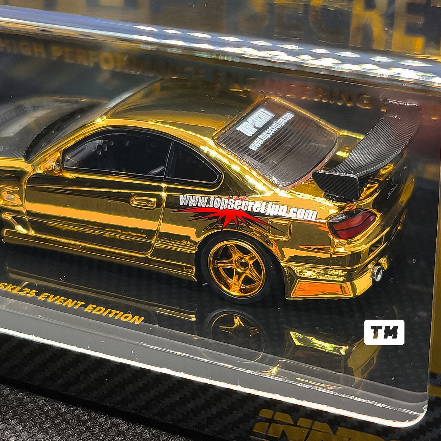 CHASE! Inno64 Nissan Silvia S15 Top Secret Gold Chrome TASKL 2025 IN64-S15TS-TASKL25 1/64 Diecast