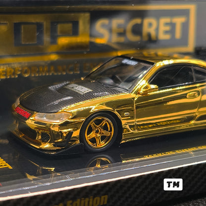 CHASE! Inno64 Nissan Silvia S15 Top Secret Gold Chrome TASKL 2025 IN64-S15TS-TASKL25 1/64 Diecast