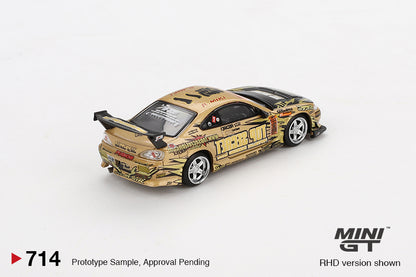 Mini GT Nissan Silvia S15 Top Secret D1GP MGT00714 1/64 Die Cast