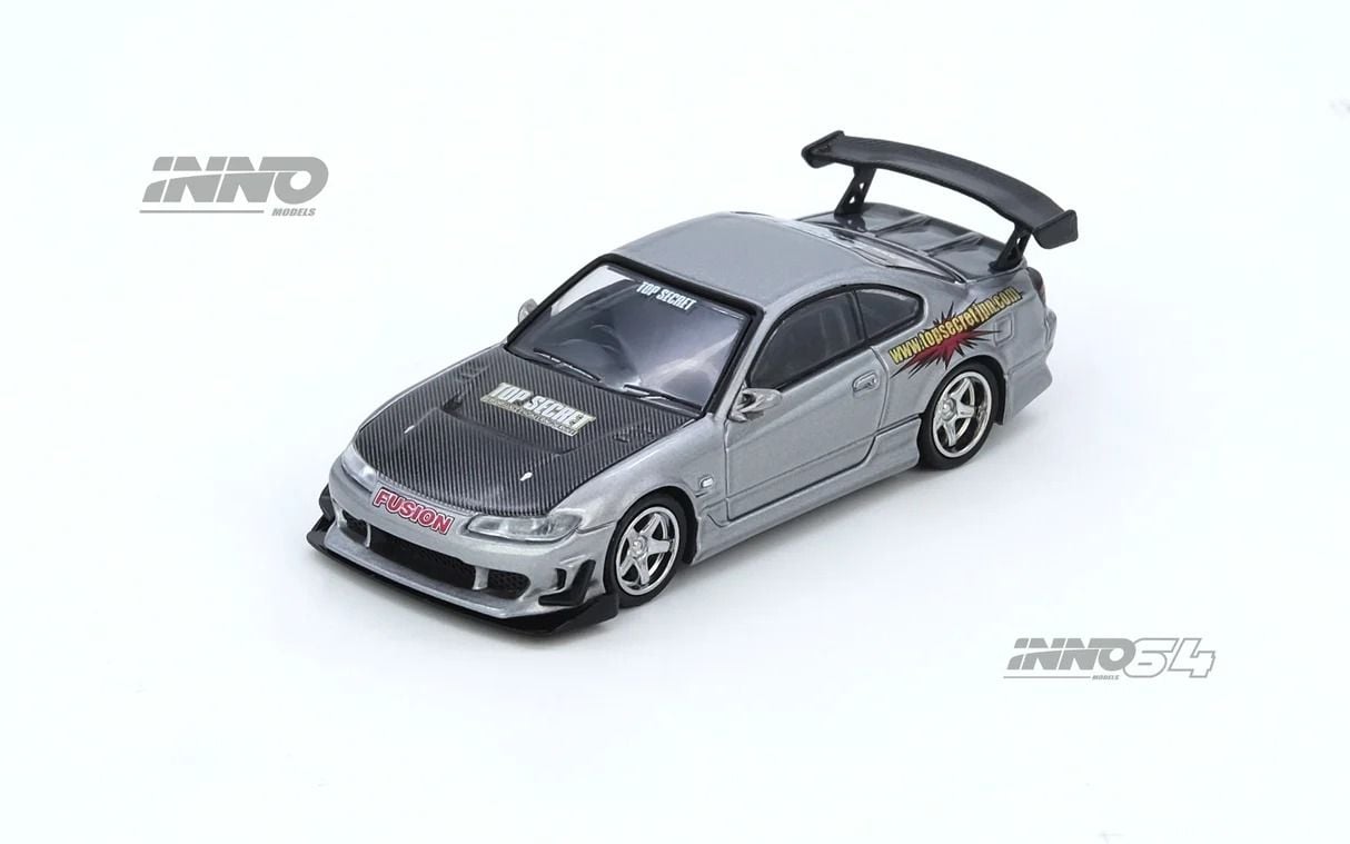 *Pre-Order* Inno64 Nissan Silvia S15 Top Secret Silver IN64-S15TS-SIL 1/64 Die Cast