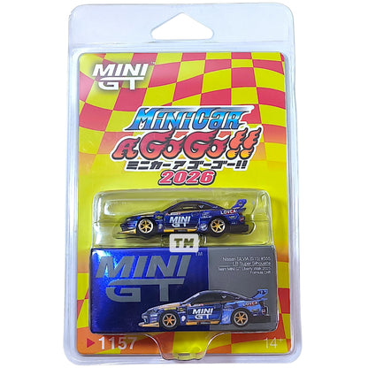 Mini GT Minicar A Go Go 2026 Event Exclusive Mini GT 2-Set Pcs Mazda RX-7 & Nissan S15 LBWK Blister Packaging MGT01157BL2 MGT01195BL2