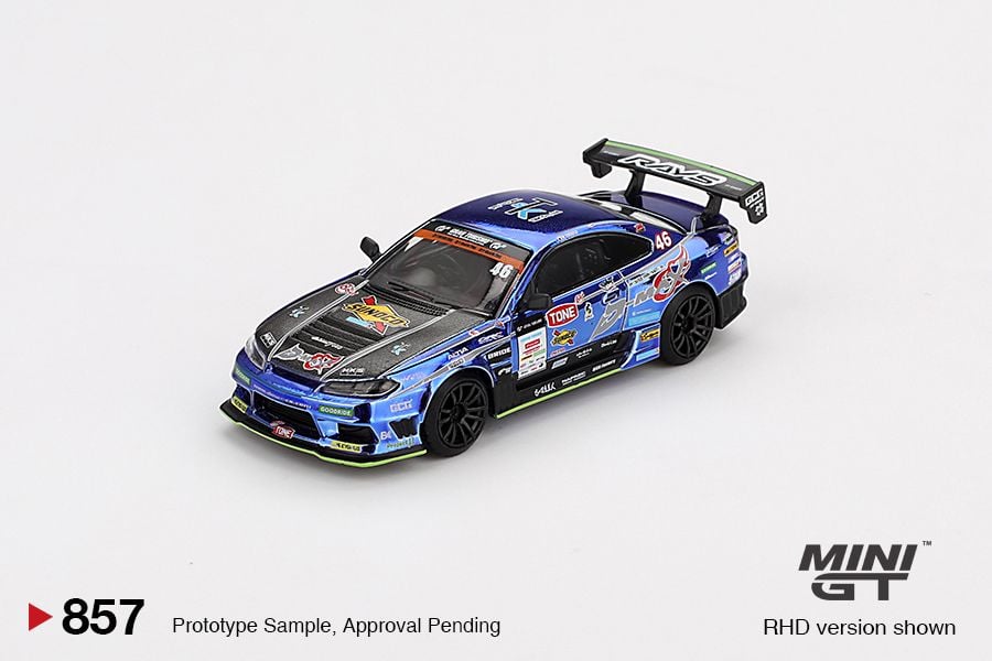 Mini GT Nissan Silvia (S15) D-MAX #46 D-MAX Racing 2023 D1