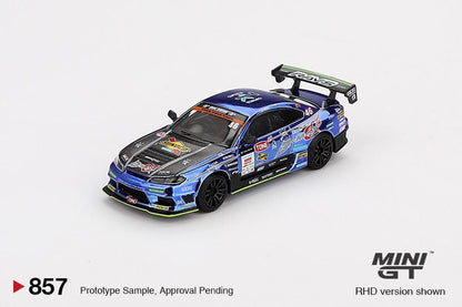 Mini GT Nissan Silvia (S15) D-MAX #46 D-MAX Racing 2023 D1 Grand Prix (Blister Packaging) MGT00857 1/64 Die Cast