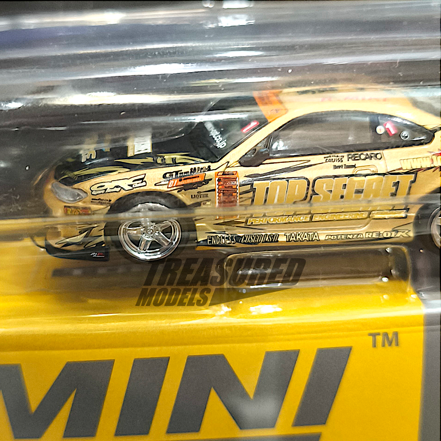 Mini GT Nissan Silvia (S15) Top Secret D1GP Blister Packaging MGT00714 1/64 Diecast