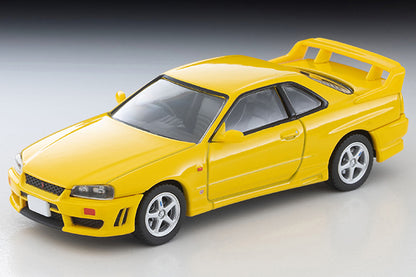 TomyTec Tomica Limited Vintage Nissan Skyline 2-door sports coupe 25GT TURBO w optional parts Yellow 1998 LV-N365a 1/64 Diecast