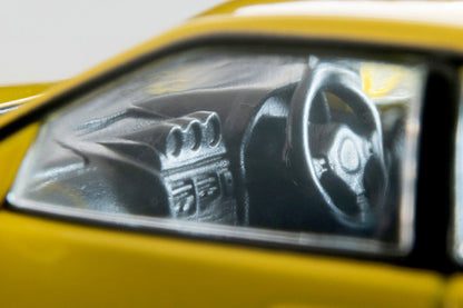 TomyTec Tomica Limited Vintage Nissan Skyline 2-door sports coupe 25GT TURBO w optional parts Yellow 1998 LV-N365a 1/64 Diecast