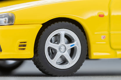 TomyTec Tomica Limited Vintage Nissan Skyline 2-door sports coupe 25GT TURBO w optional parts Yellow 1998 LV-N365a 1/64 Diecast