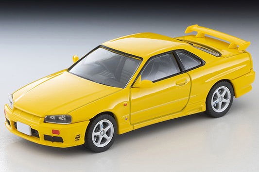 TomyTec Tomica Limited Vintage Nissan Skyline 2-door sports coupe 25GT TURBO w optional parts Yellow 1998 LV-N365a 1/64 Diecast