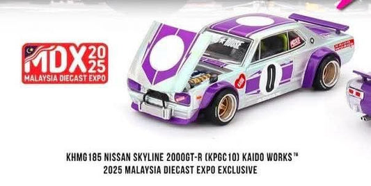 Kaido House Nissan Skyline 2000GT-R KPGC10 Kaido Works 2025 Malaysia Diecast Expo Exclusive KHMG0185 1/64 Die Cast