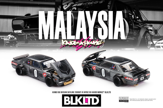 Kaido House Nissan Skyline 2000 GT-R KPGC10 Kaido Works Black Limited KHMG166 1/64 Diecast