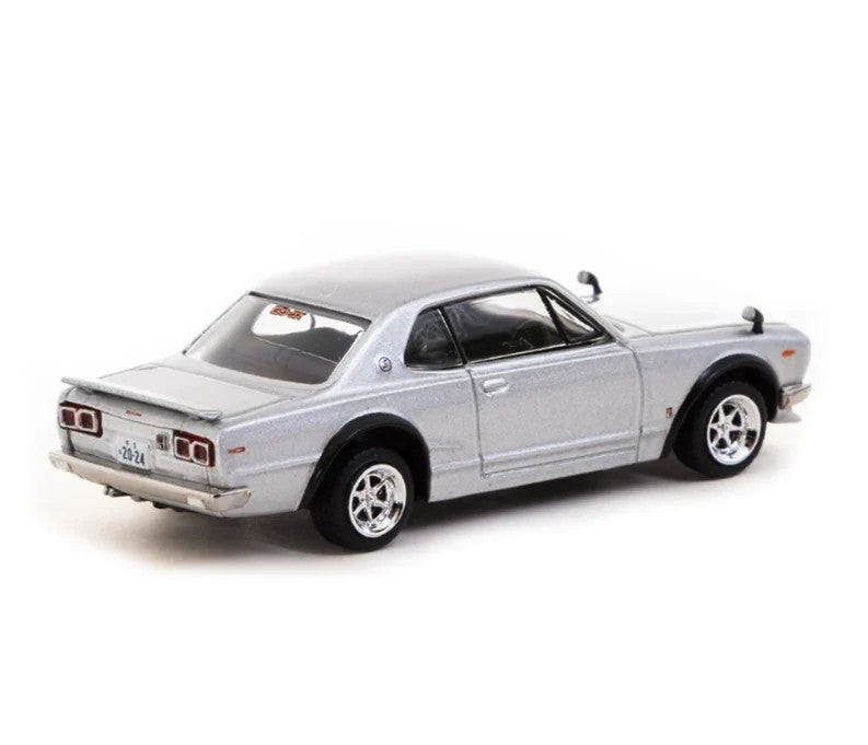 Tarmac Works Nissan Skyline 2000 GT-R KPGC10 Silver Special Edition T64G-043-SL2 1/64 Diecast