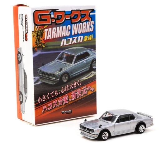 Tarmac Works Nissan Skyline 2000 GT-R KPGC10 Silver Special Edition T64G-043-SL2 1/64 Diecast