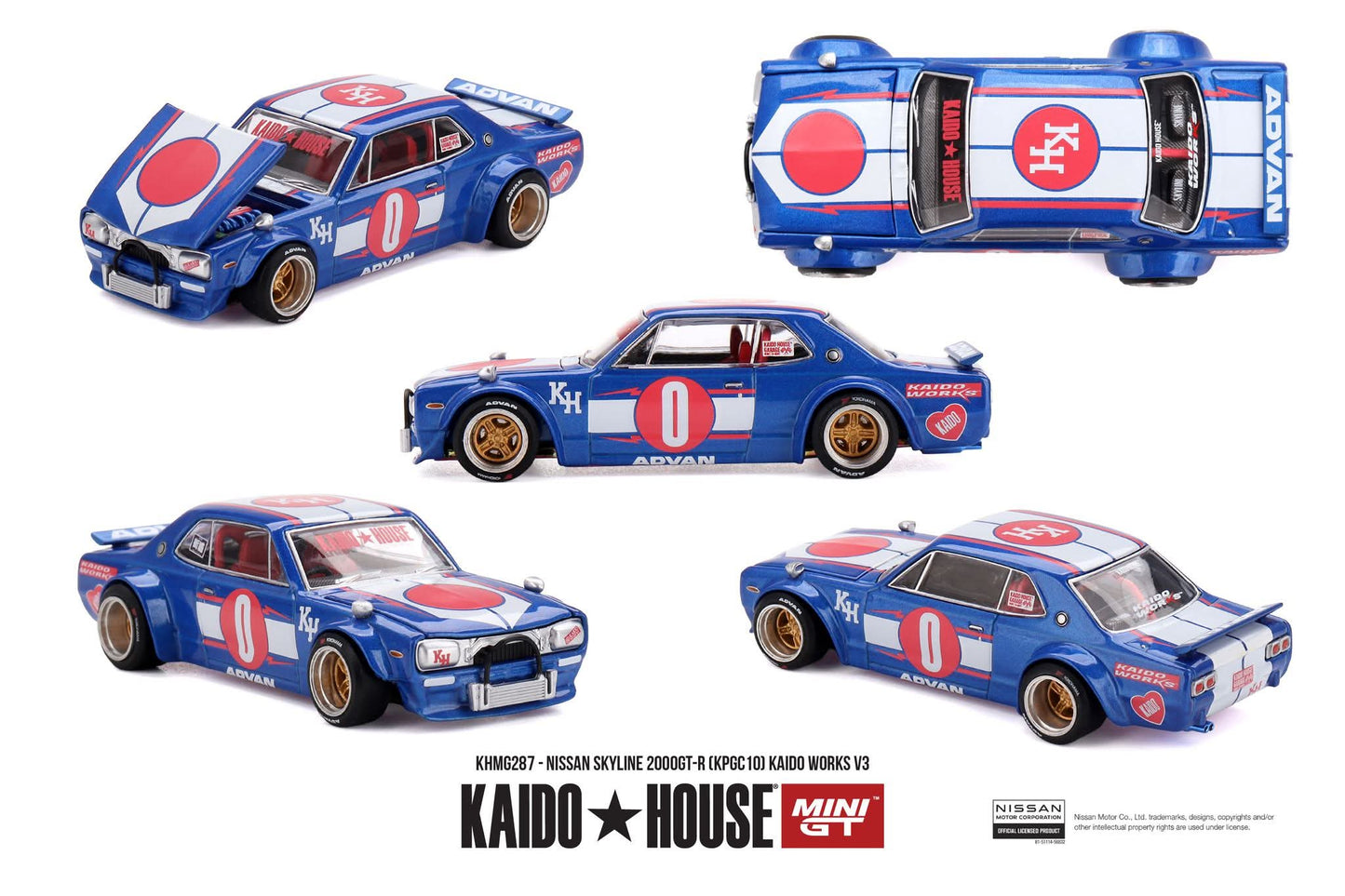 [Pre-Order] Kaido House Nissan Skyline 2000GT-R (KPGC10) Kaido Works V3 KHMG287 1/64 Diecast