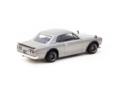 Tarmac Works Nissan Skyline 2000 GT-R (KPGC10) Silver T64G-043-SL 1/64 Diecast