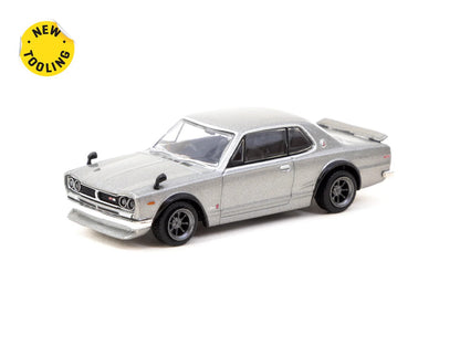 Tarmac Works Nissan Skyline 2000 GT-R (KPGC10) Silver T64G-043-SL 1/64 Diecast