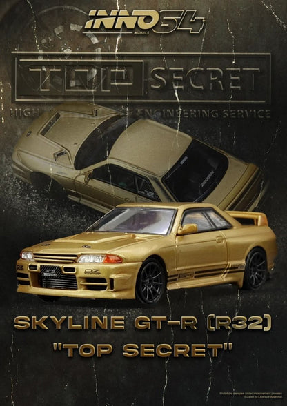 *Pre-Order* Inno64 Nissan Skyline GT-R BNR32 650R Top Secret Gold IN64-R32TS-650R 1/64 Die Cast