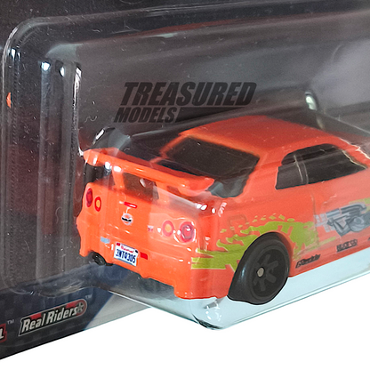 Hot Wheels Nissan Skyline GT-R BNR34 Orange 2023 Premium Fast & Furious 1/64 Diecast