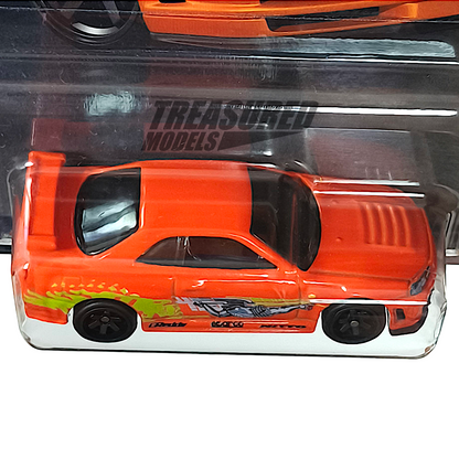 Hot Wheels Nissan Skyline GT-R BNR34 Orange 2023 Premium Fast & Furious 1/64 Diecast