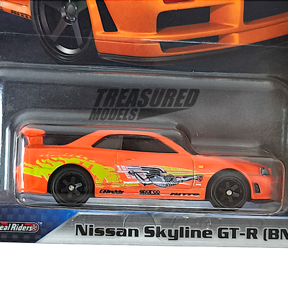 Hot Wheels Nissan Skyline GT-R BNR34 Orange 2023 Premium Fast & Furious 1/64 Diecast