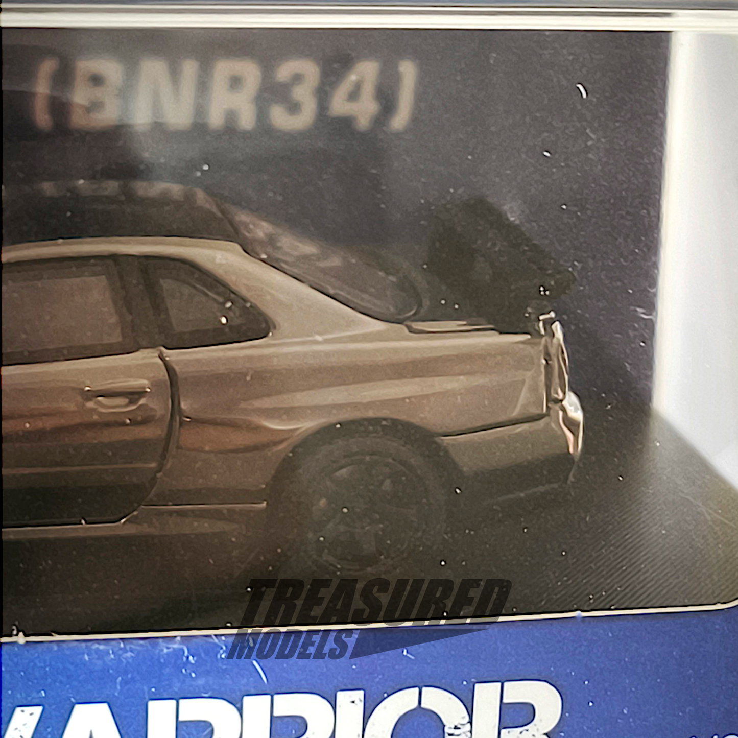 Street Warrior Nissan Skyline GT-R BNR34 V-Spec II Black Chrome 1/64 Die Cast