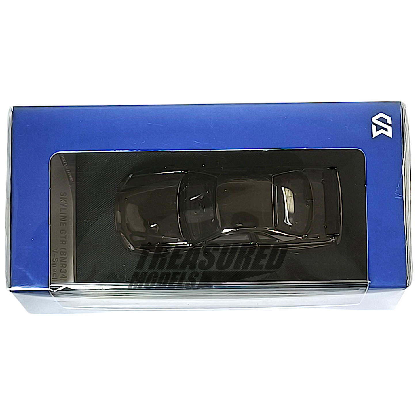 Street Warrior Nissan Skyline GT-R BNR34 V-Spec II Black Chrome 1/64 Die Cast