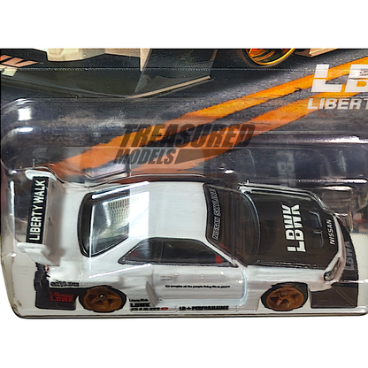 Hot Wheels Nissan Skyline GT-R LB-ER34 Super Silhouette White 2023 Premium Boulevard 1/64 Diecast
