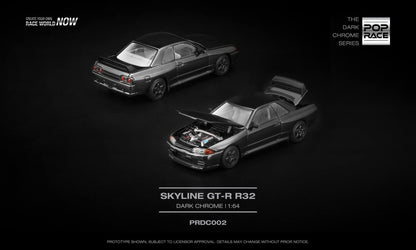 *Pre-Order* Pop Race Nissan Skyline GT-R R32 Dark Chrome PRDC002 1/64 Diecast
