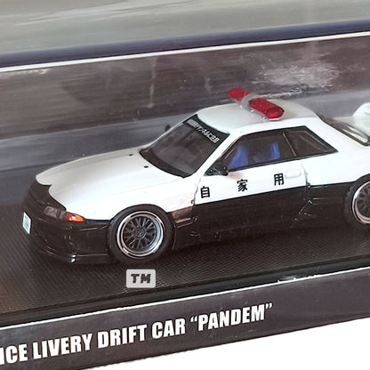 Inno64 Nissan Skyline GT-R R32 Pandem Rocket Bunny Japan Police Livery Drift Car IN64-R32P-JPDC 1/64 Diecast