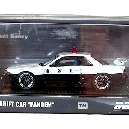 Inno64 Nissan Skyline GT-R R32 Pandem Rocket Bunny Japan Police Livery Drift Car IN64-R32P-JPDC 1/64 Diecast