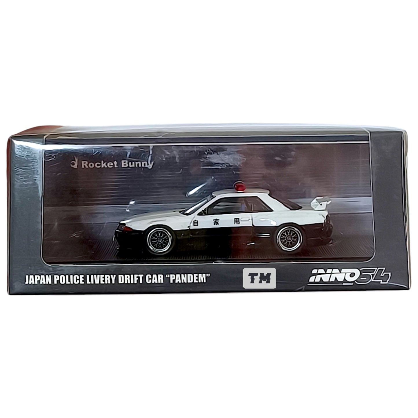 Inno64 Nissan Skyline GT-R R32 Pandem Rocket Bunny Japan Police Livery Drift Car IN64-R32P-JPDC 1/64 Diecast