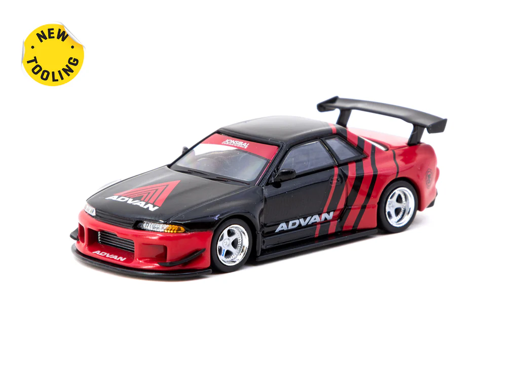 Tarmac Works Nissan Skyline GT-R R32 Widebody Advan - Designed by Jon Sibal - JCCS Special Edition T64G-061-ADV 1/64 Die Cast