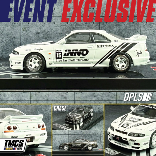 Inno64 Nissan Skyline GT-R R33 DPLS x Inno64 TMCS25 1/64 Diecast