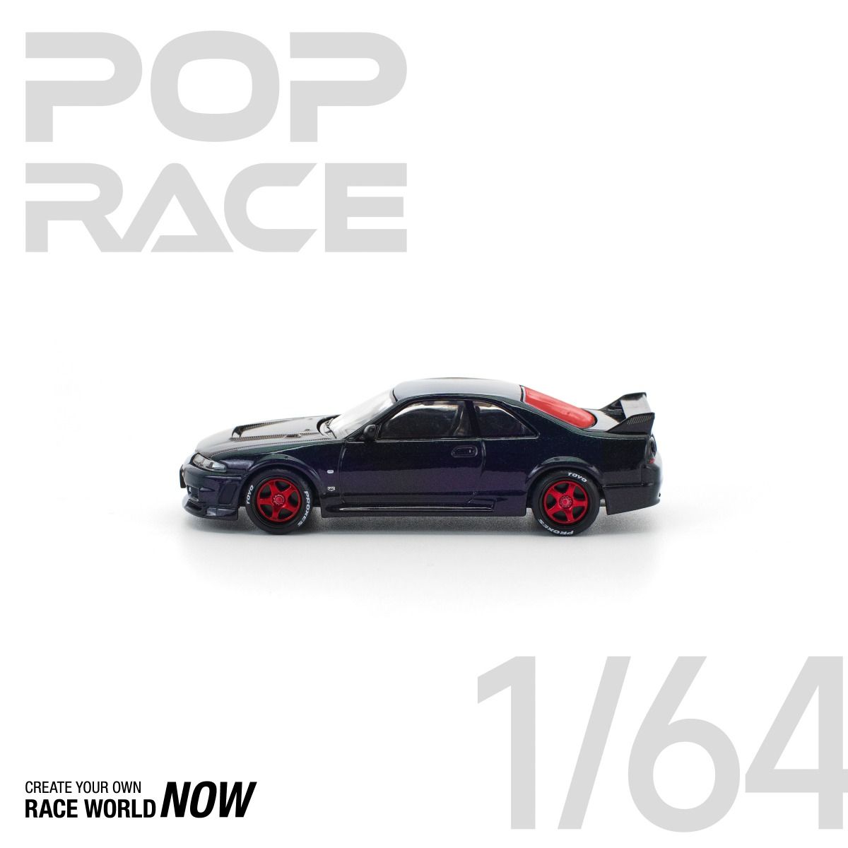 *Pre-Order* Pop Race Nissan Skyline GT-R R33 Ghost Chameleon PR640356 1/64 Die Cast
