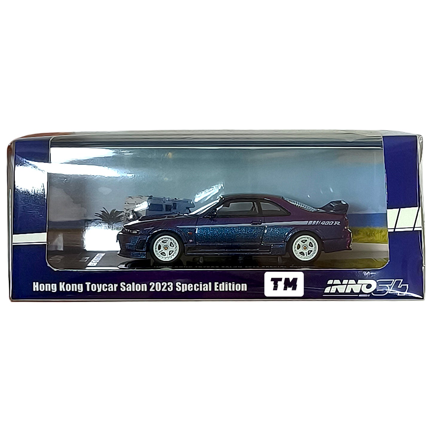 Inno64 Nissan Skyline GT-R R33 Nismo 400R Purple Chameleon Hong Kong Toycar Salon 2023 Special Edition 1/64 Diecast